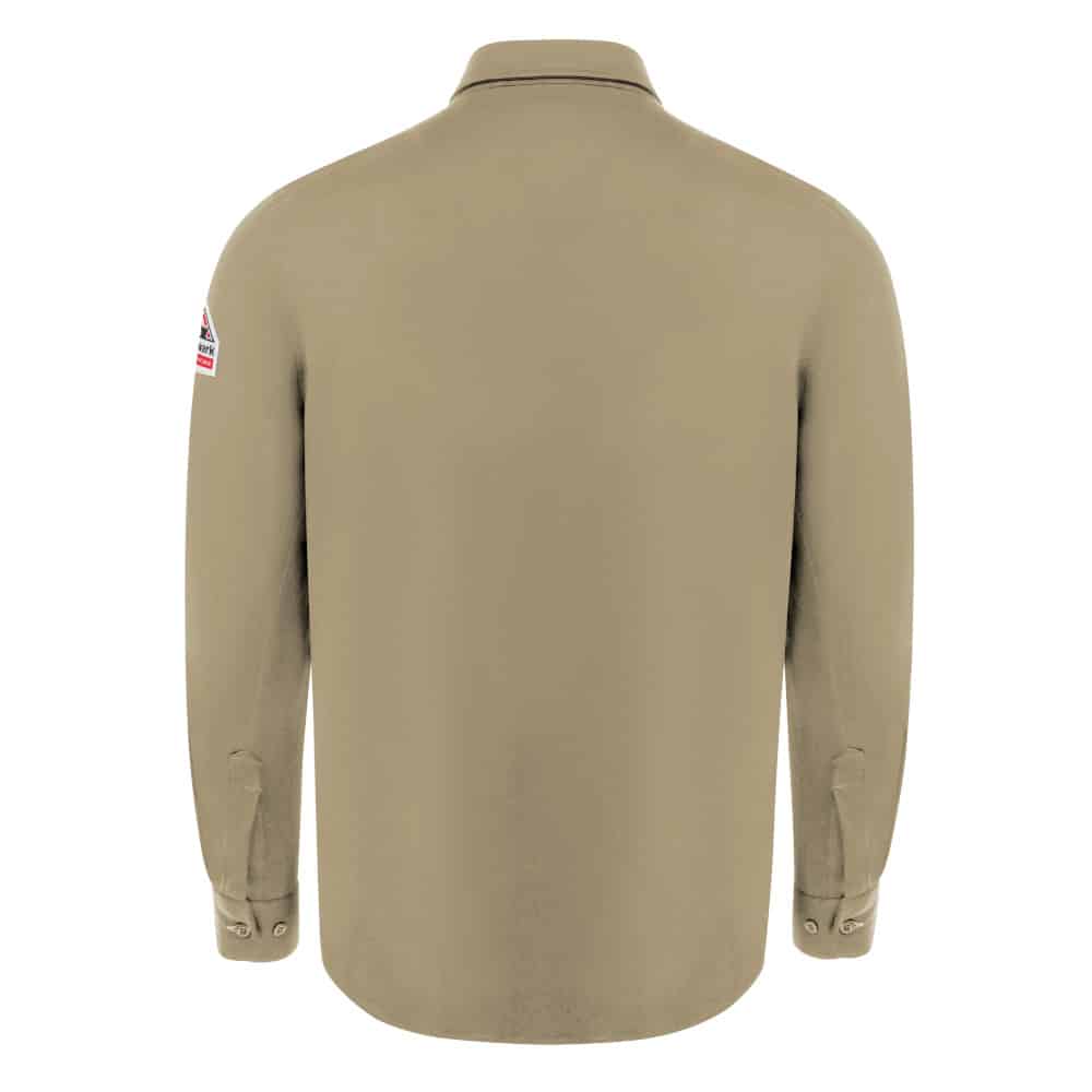 Image of Men's FR Flex Knit Button Down Shirt (Khaki)